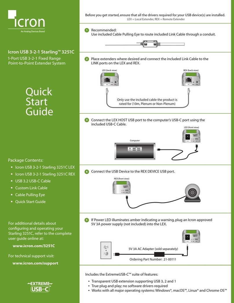 Icron USB 3-2-1 Starling 3251C User manual Icron USB 3-2-1 Starling 3251C User manual