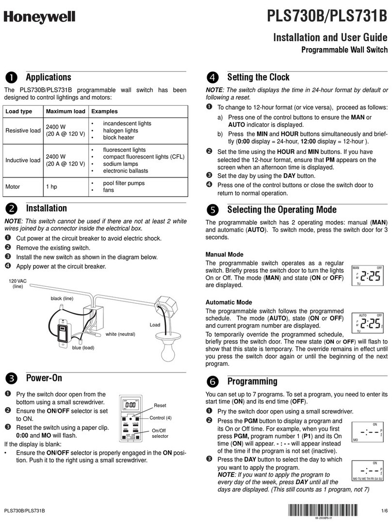 Honeywell PLS731B User manual