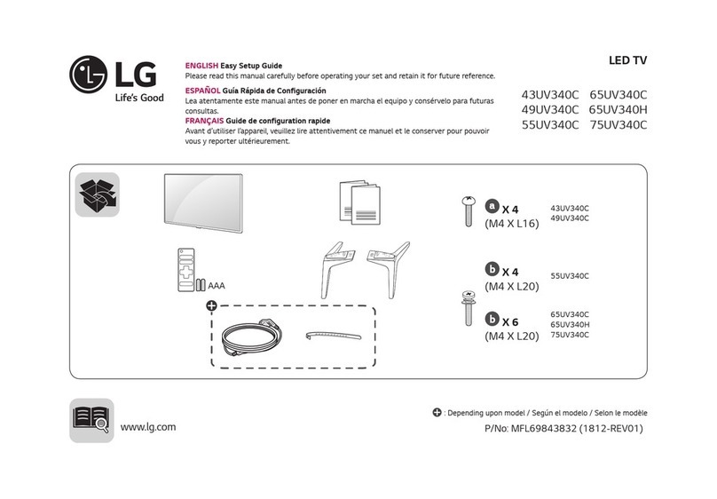 LG 49UV340C Quick start guide