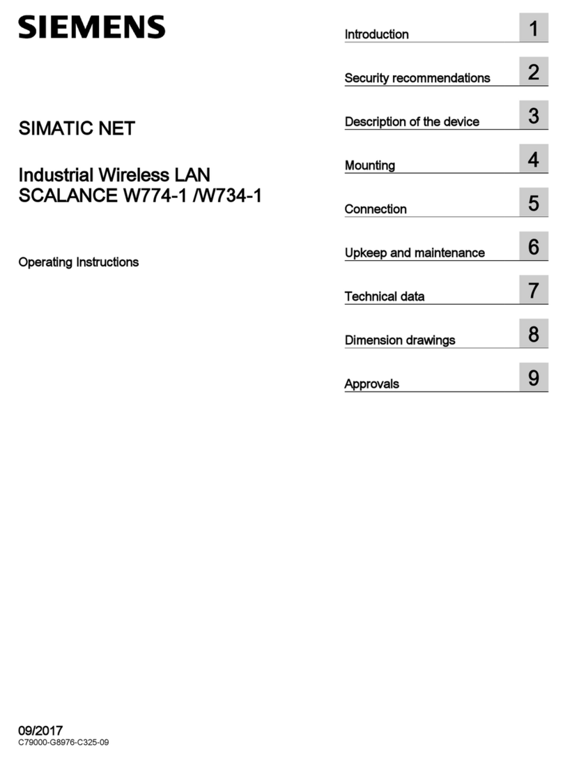 Siemens SIMATIC NET SCALANCE W734-1 User manual