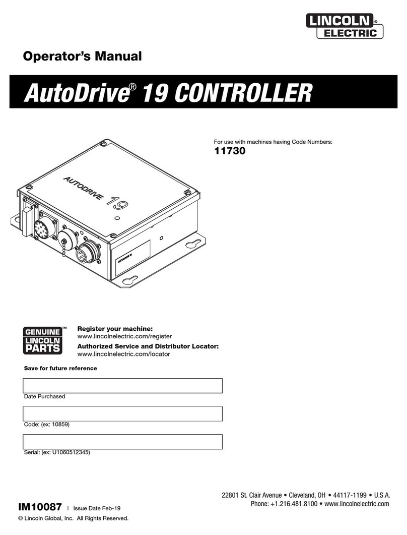 Lincoln Electric AutoDrive 19 User manual