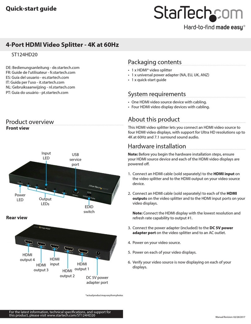 StarTech.com ST124HD20 User manual