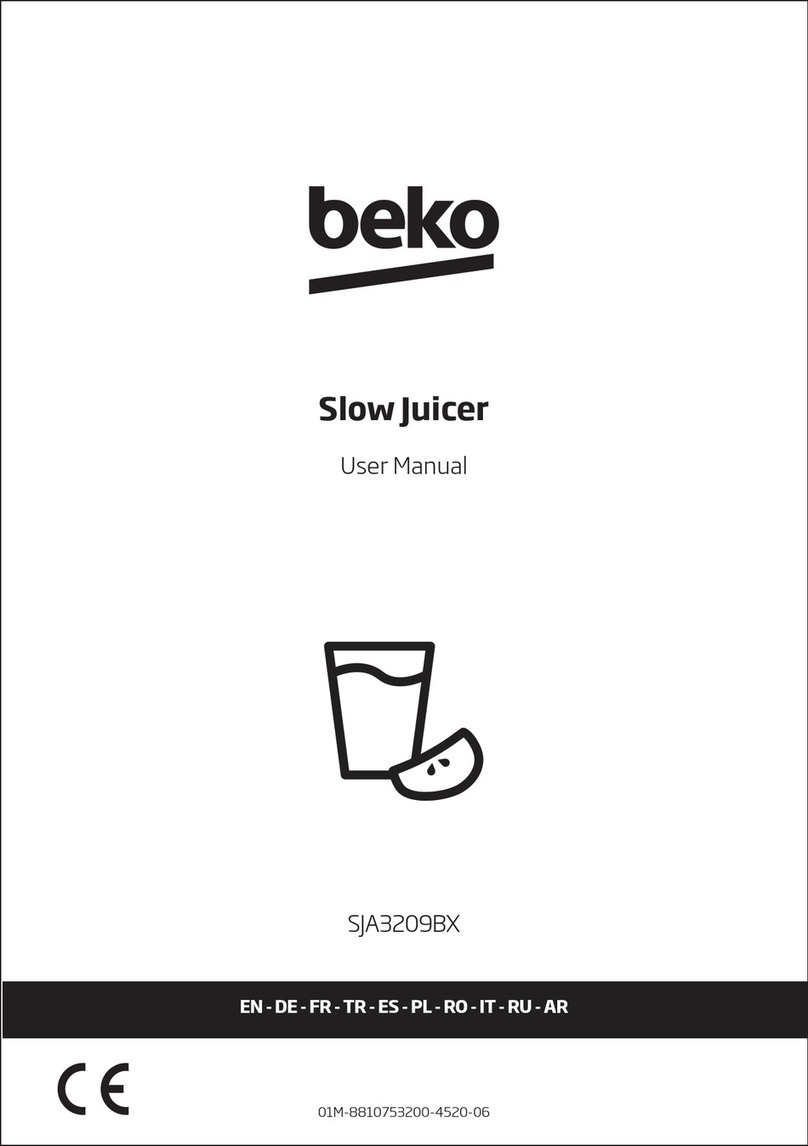 Beko 01M-8810753200-4520-06 user manual