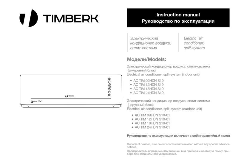 Timberk AC TIM 09HDN S19 User manual