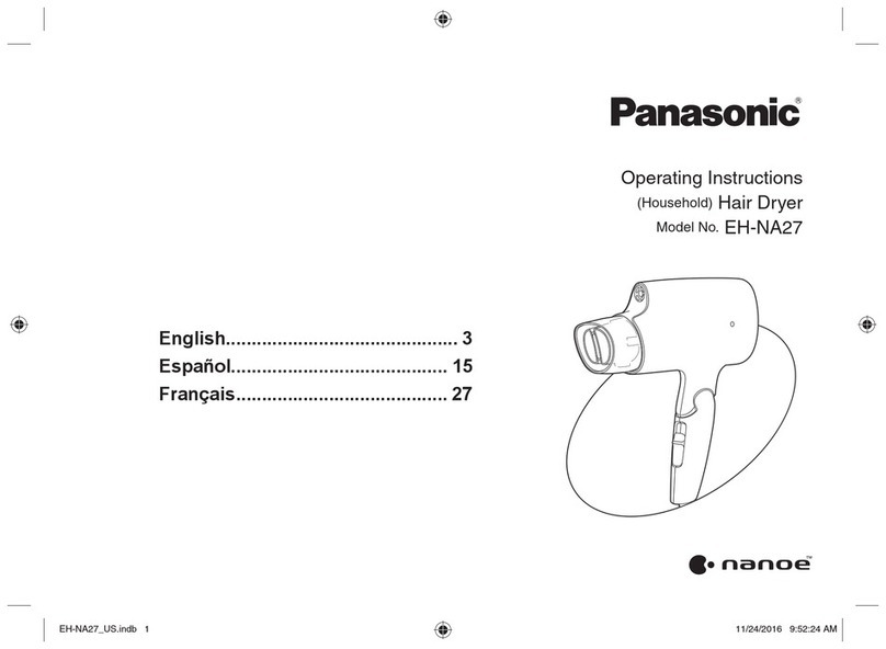 Panasonic Nanoe EH-NA27-K operating instructions