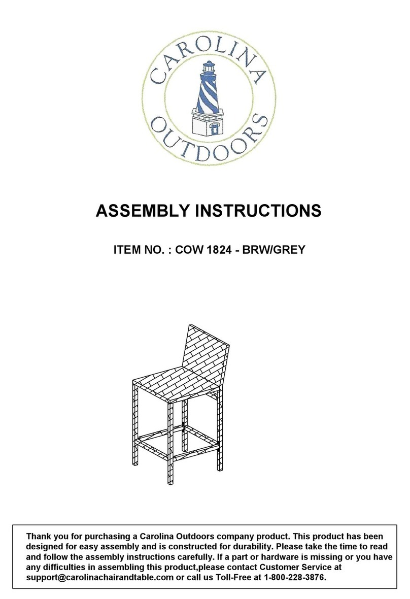 Carolina Outdoors COW 1824 Assembly instructions
