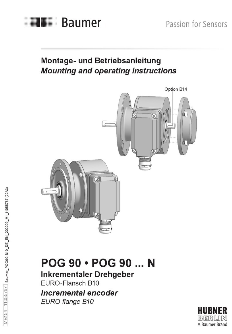 Baumer Hubner Berlin POG 90 N Series Service manual
