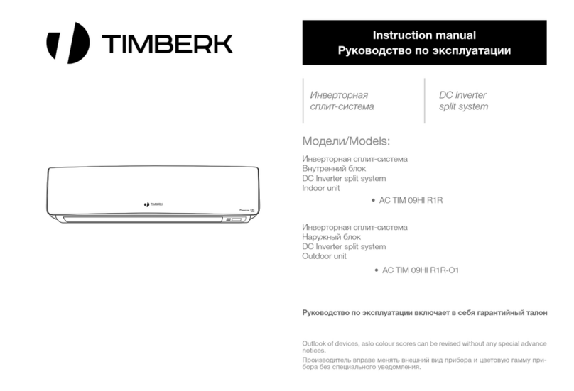 Timberk AC TIM 09HI R1R User manual