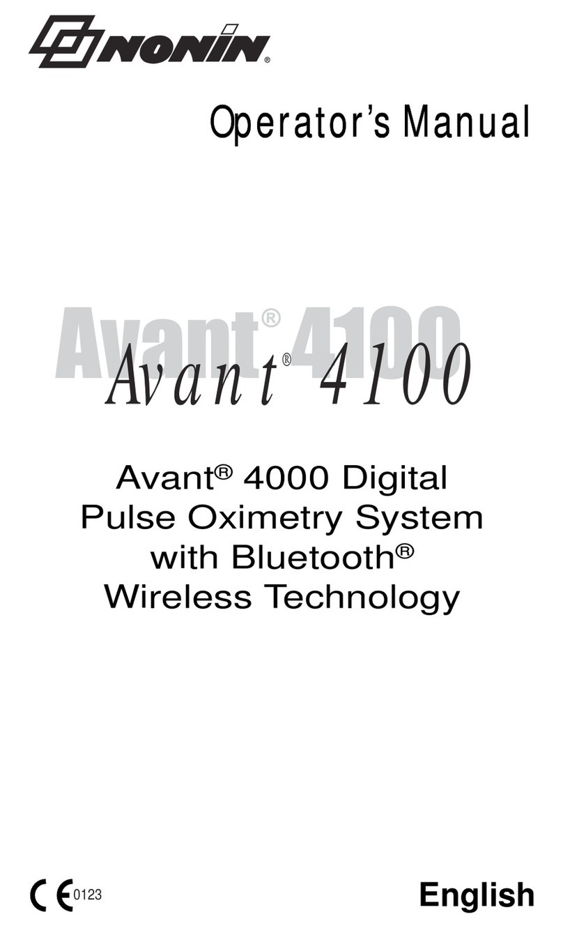 Nonin Avant 4100 Operator's manual