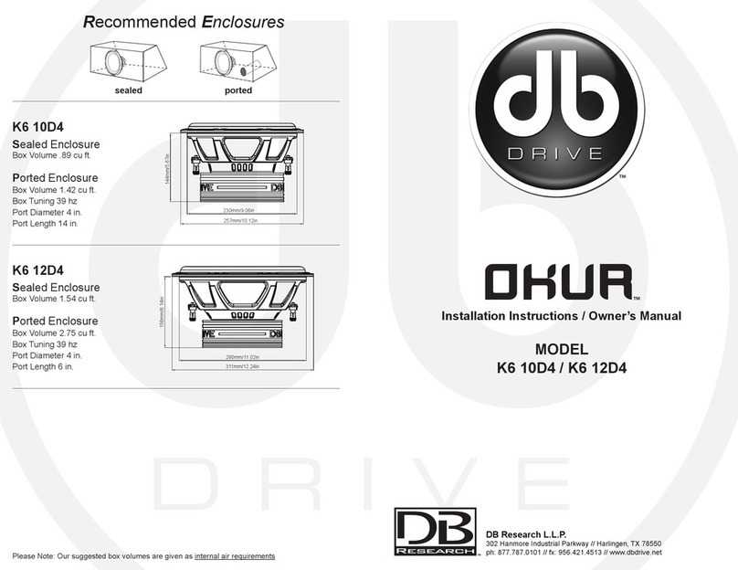 DB Research DB DRIVE OKUR K6 10D4 Service manual