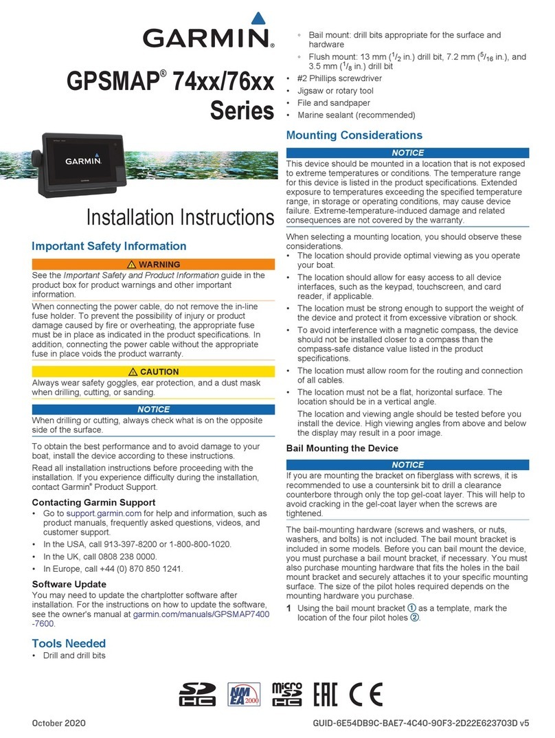 Garmin GPSMAP 76 series installation instructions Garmin GPSMAP 76 series installation instructions