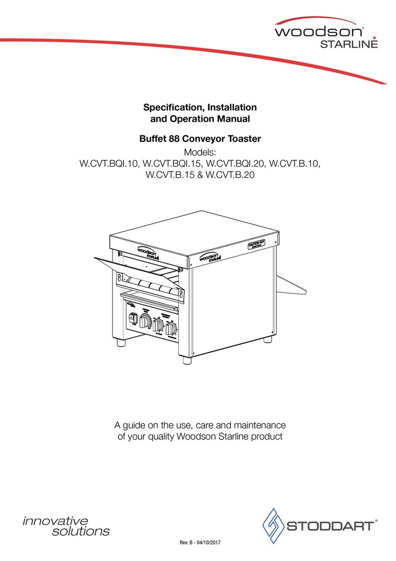 STODDART wodson STARLINE Buffet 88 W.CVT.BQI.10 User manual