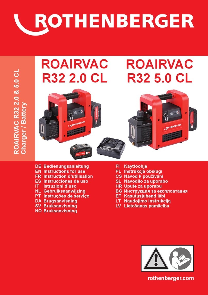 Rothenberger ROAIRVAC R32 2.0 CL Instructions for use