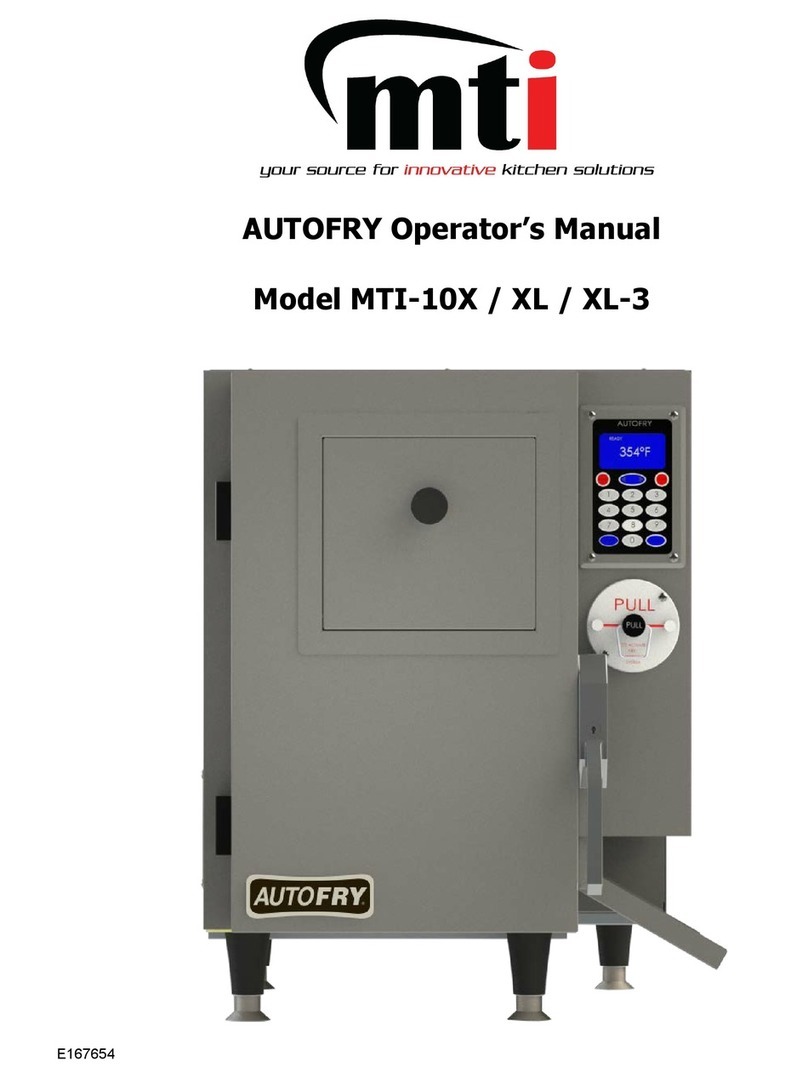 M-TI AUTOFRY MTI-10X User manual