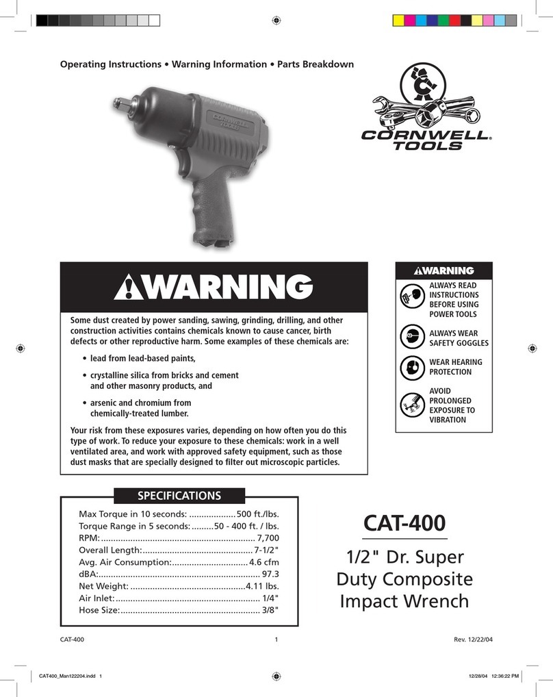 Cornwell Tools CAT-400 operating instructions