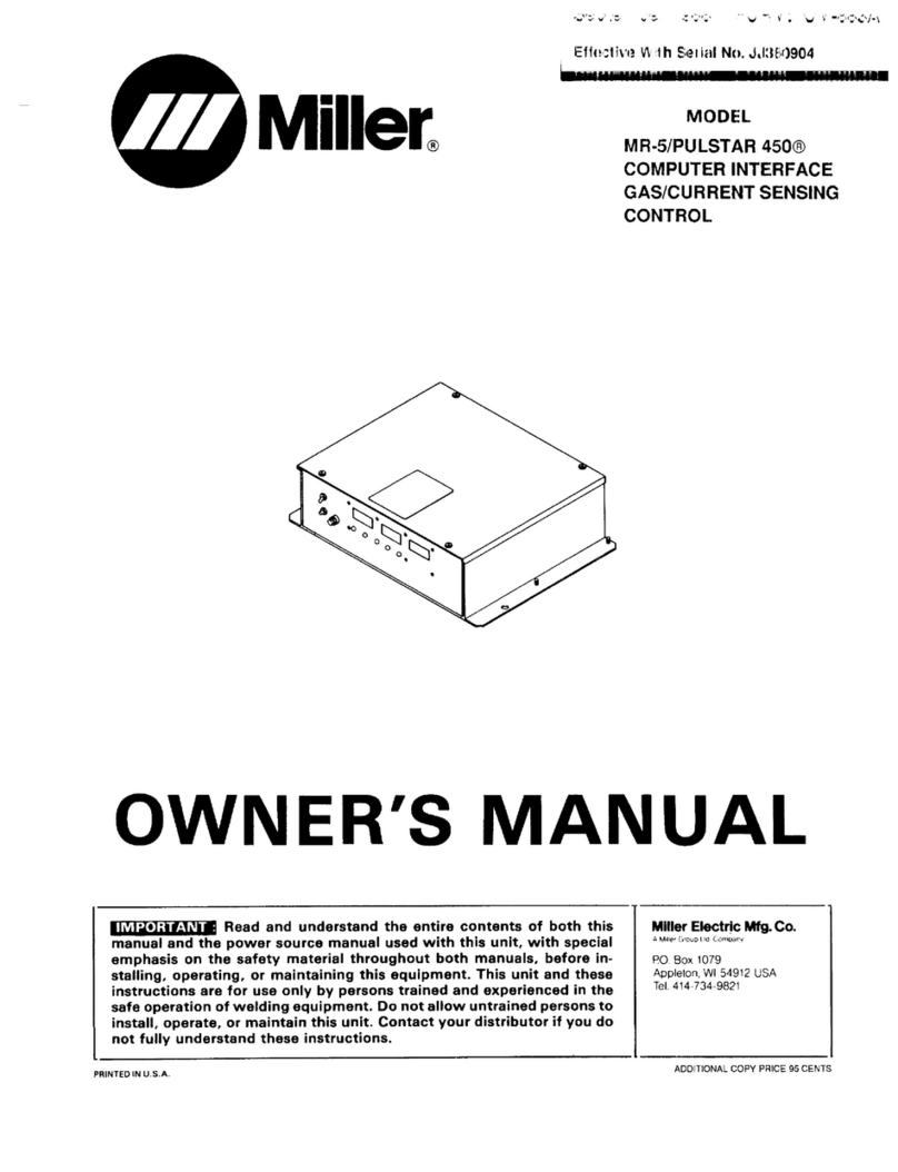 Miller MR-5/PULSTAR 450 owner's manual