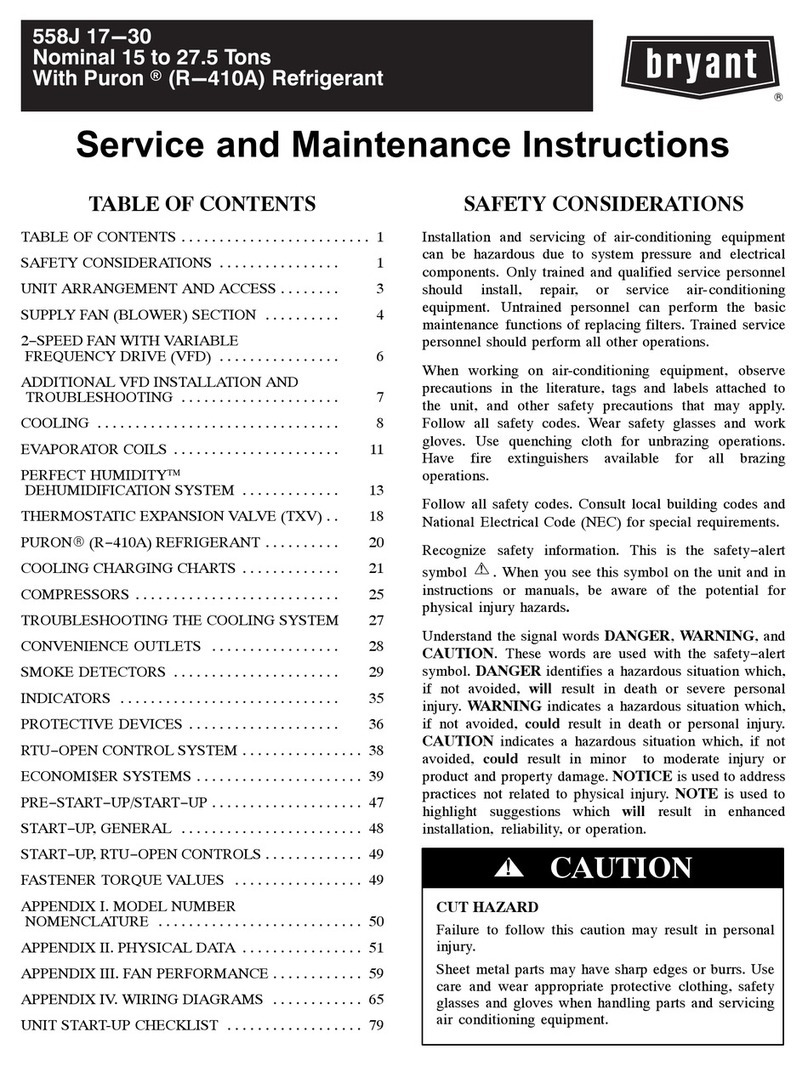 Carrier 558J Series Installation and user guide