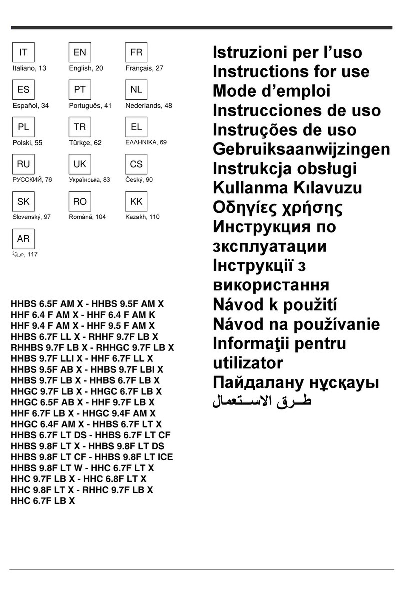 Hotpoint HHBS 6.7F LT X User manual