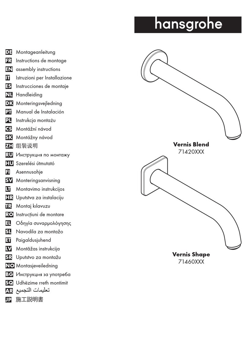 Hans Grohe Vernis Blend 71420 Series Assembly instructions