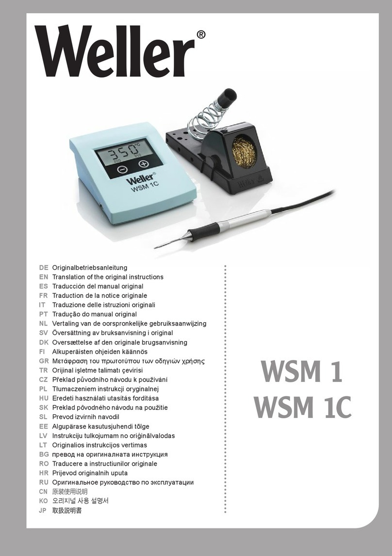 Weller WSM 1 User manual