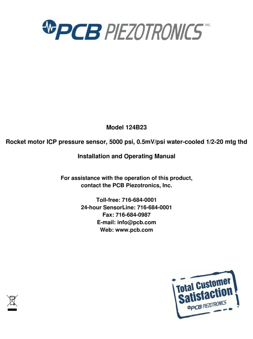 PCB Piezotronics 124B23 Installation and operating manual
