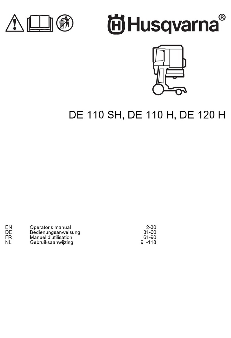 Husqvarna DE 110 SH Operator's manual