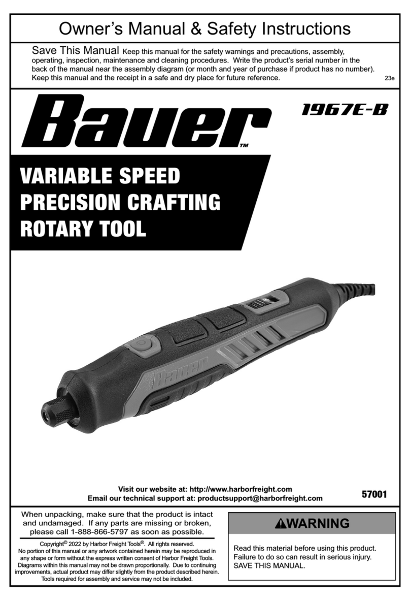 Bauer 1967E-B Owner's manual & safety instructions
