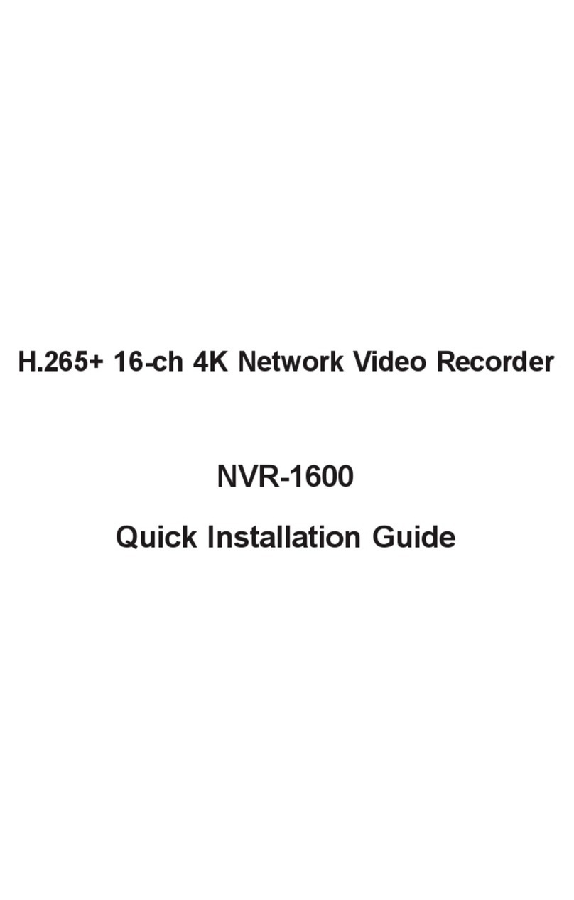 Planet NVR-1600 User manual Planet NVR-1600 User manual