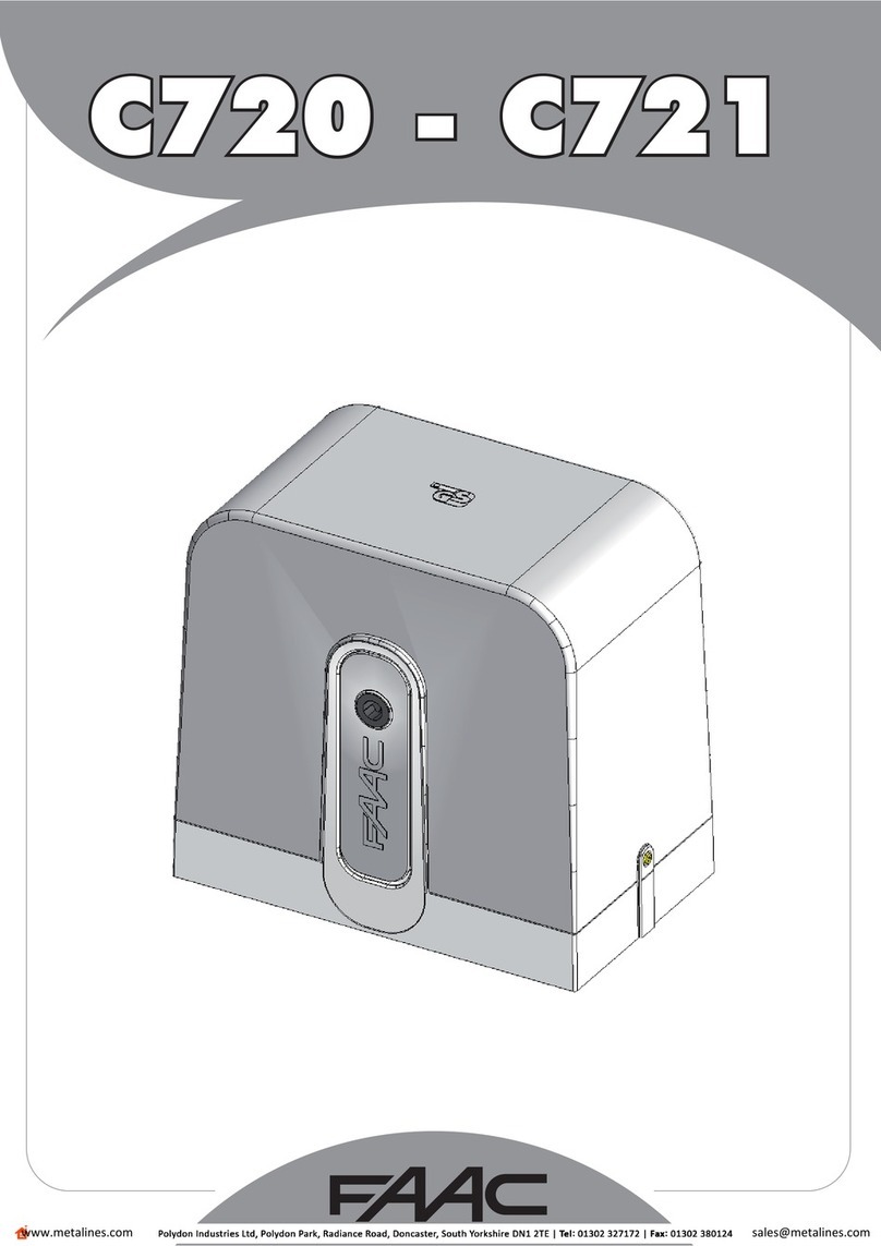 FAAC C721 manual