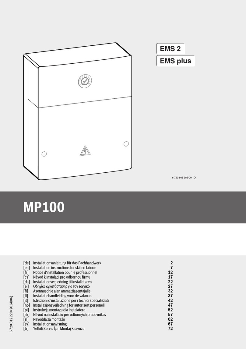 Bosch MP 100 installation instructions