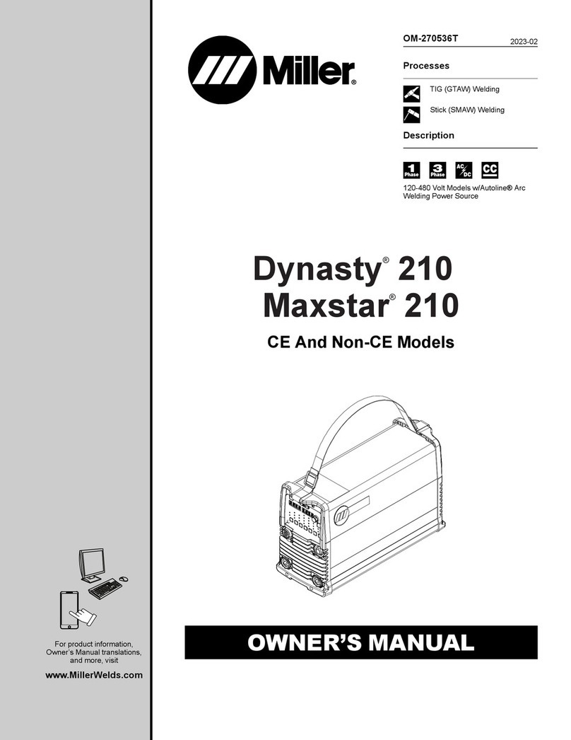 Miller Maxstar 210 User manual