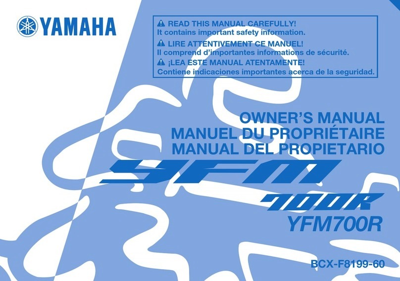 Yamaha YFM700R owner's manual