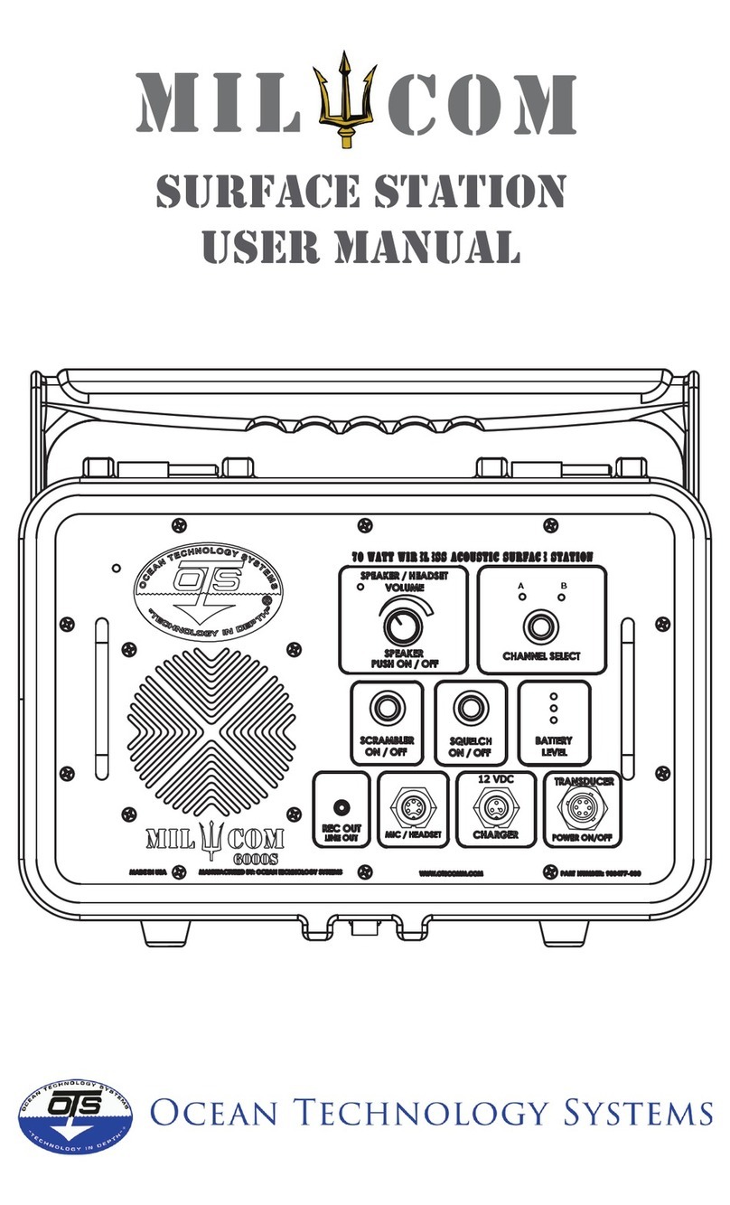Ocean Technology Systems MilCom Surface Station 6000S user manual Ocean Technology Systems MilCom Surface Station 6000S user manual