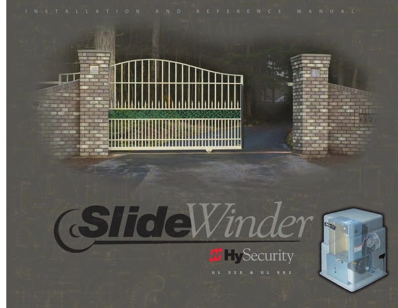 HySecurity SlideWinder Installation and reference manual