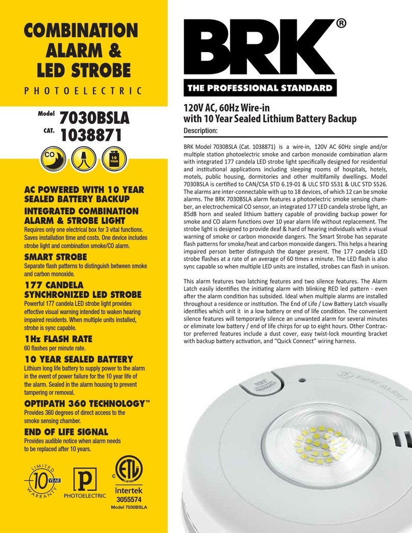 BRK electronic 7030BSLA User manual