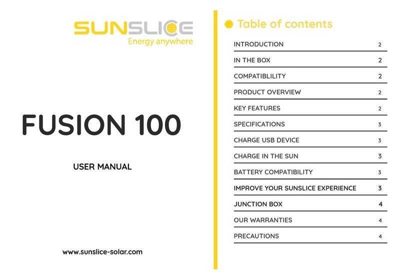 SUNSLICE FUSION 100 user manual SUNSLICE FUSION 100 user manual