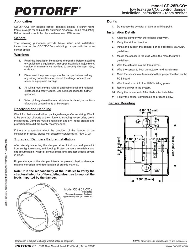pottorff CD-25R-CO2 installation instructions