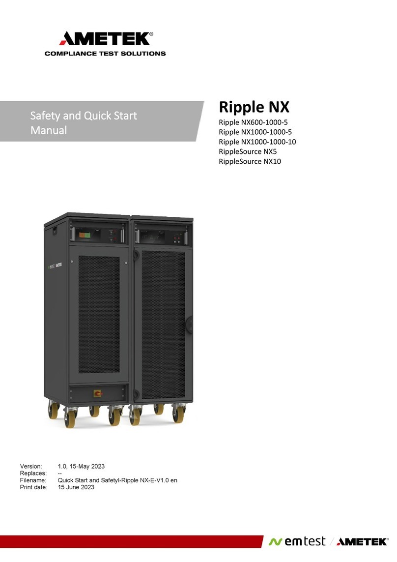 Ametek Ripple NX600-1000-5 manual