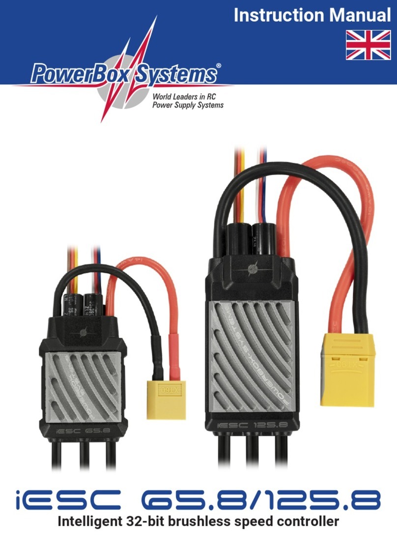 PowerBox Systems iESC 65.8 instruction manual