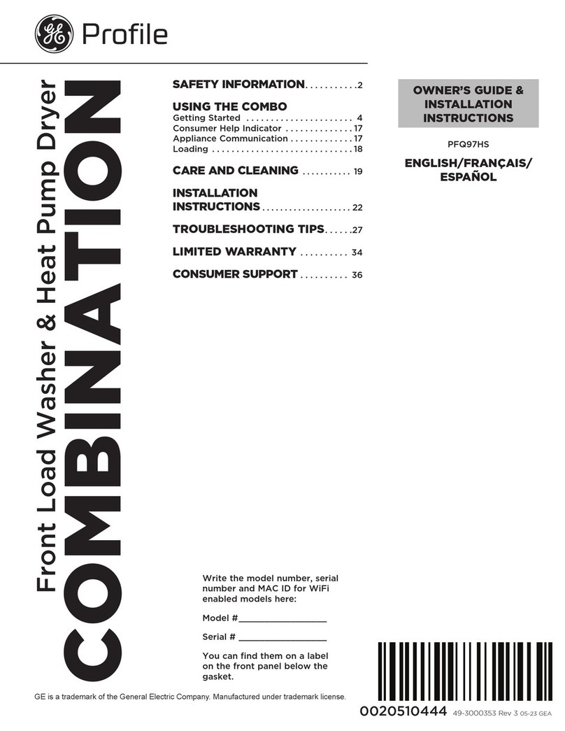 GE Profile PFQ97HS Technical Document