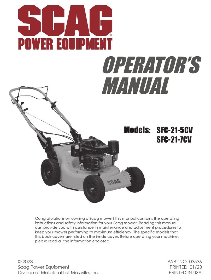 Scag Power Equipment SFC-21-5CV Operator's manual