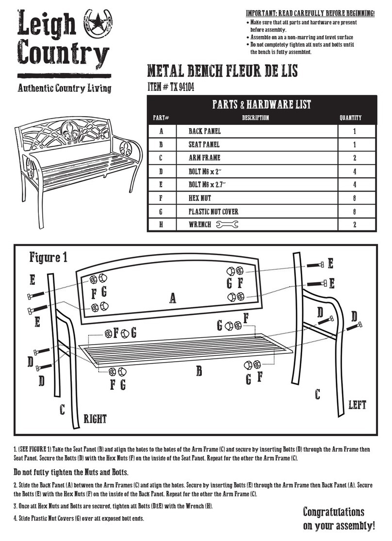 Leigh Country TX 94104 User manual Leigh Country TX 94104 User manual