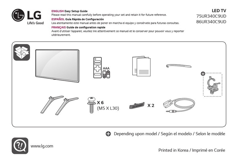 LG 86UR340C9UD Quick start guide