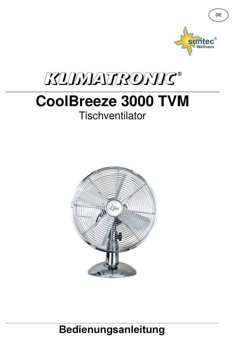 Suntec Wellness KLIMATRONIC CoolBreeze 3000 TVM manual