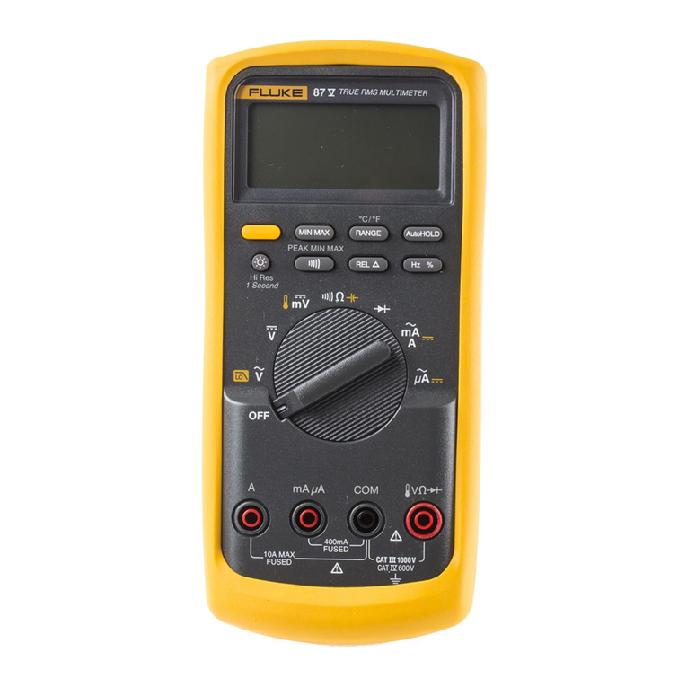 Fluke 87V user manual