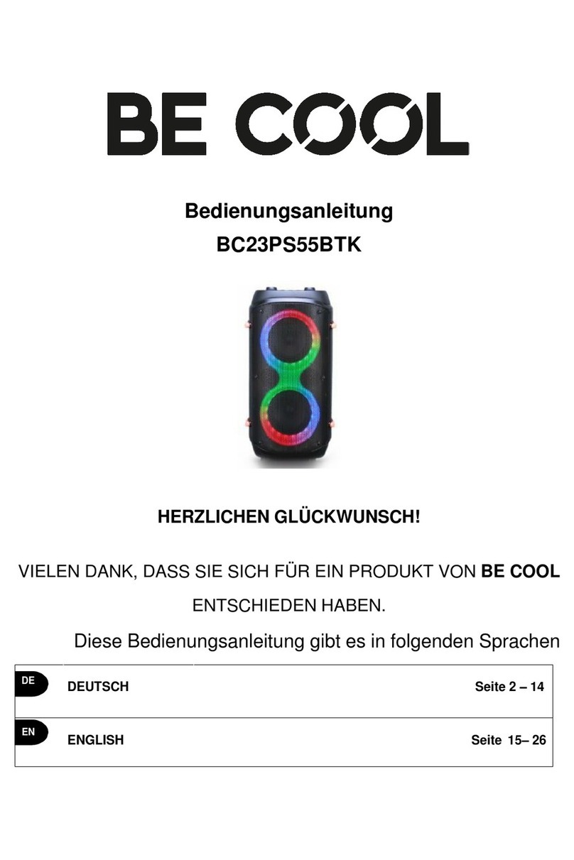 Be Cool BC23PS55BTK manual