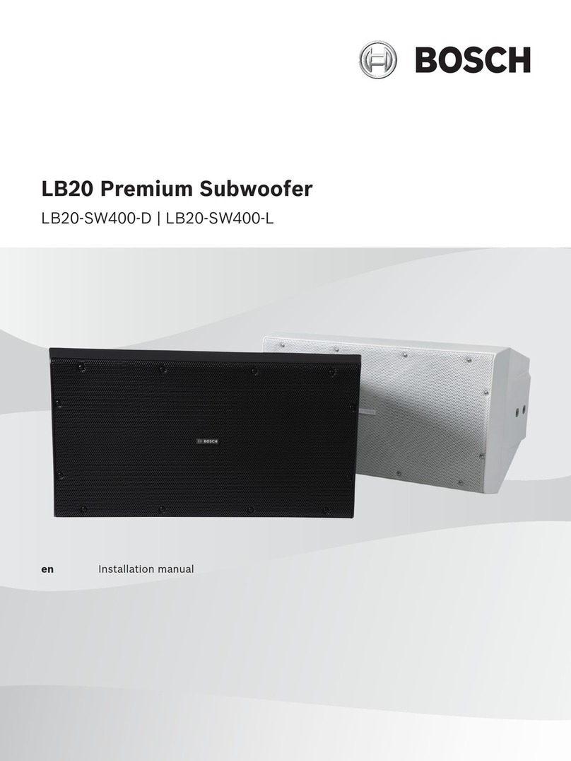 Bosch LB20 installation manual