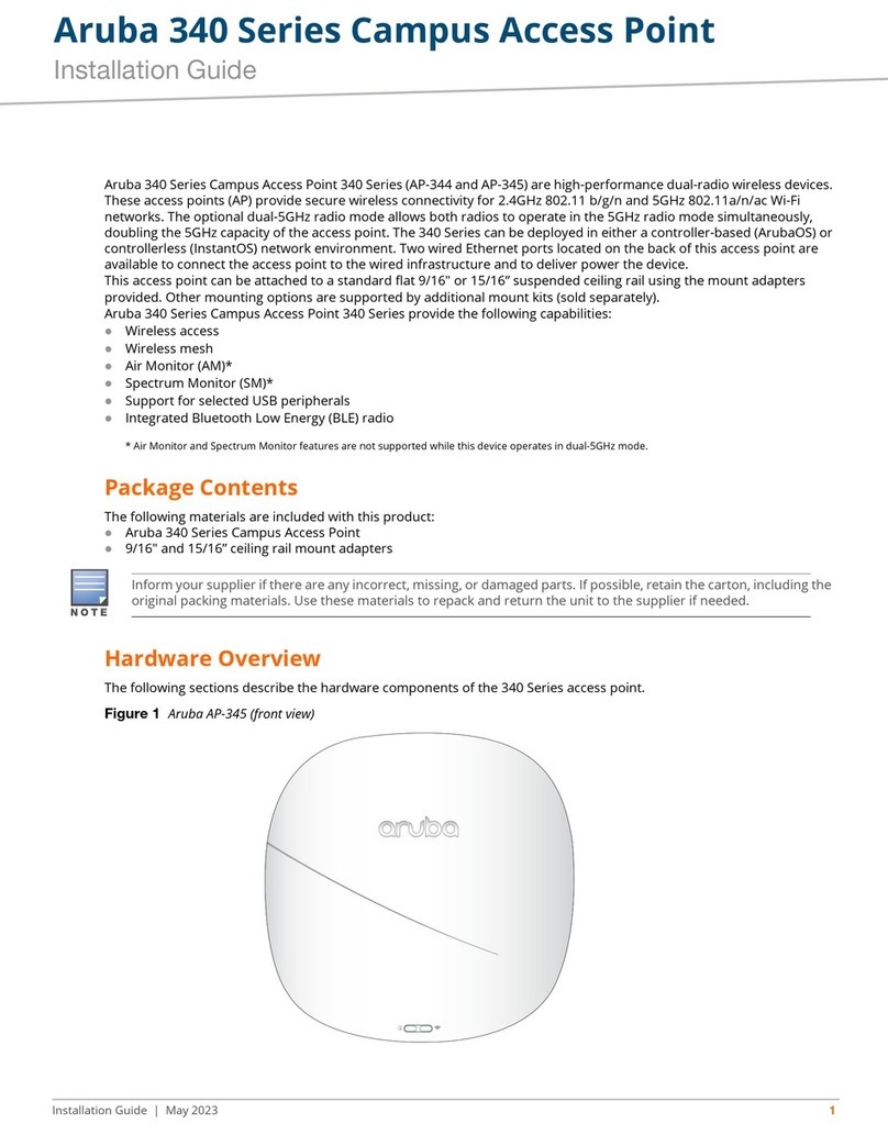Aruba 340 Series User manual
