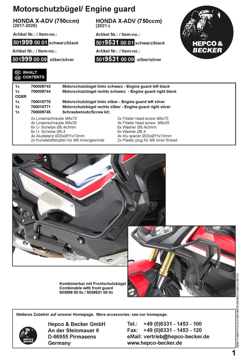 hepco & becker 5019531 00 01 User manual hepco & becker 5019531 00 01 User manual