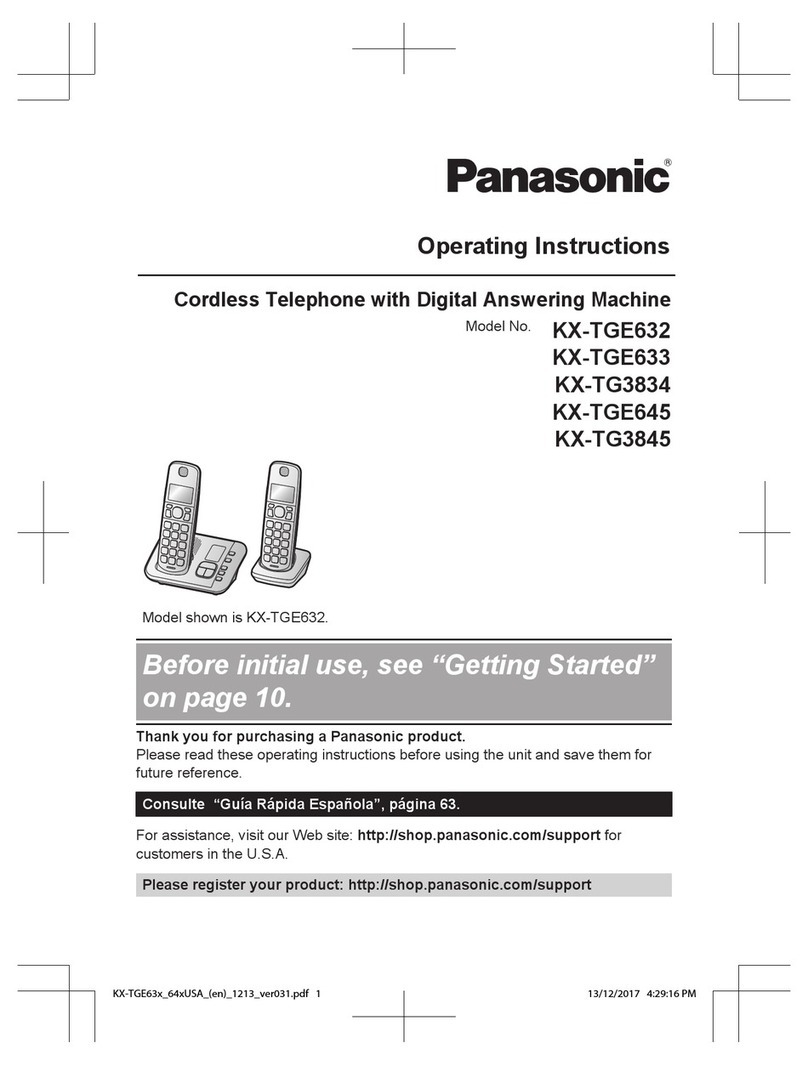 Panasonic KX-TGE633 User manual